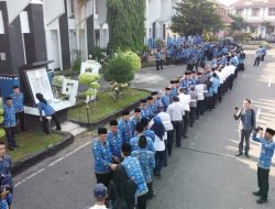 Aswarodi Pimpin Upacara Halal Bihalal ASN Pemkab Lampung Utara