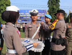 Polres Way Kanan melaksanakan apel gelar pasukan Operasi Patuh Krakatau 2024 yang akan dilaksanakan selama 14 hari