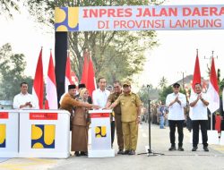 Presiden Resmikan Inpres Jalan Daerah di Provinsi Lampung