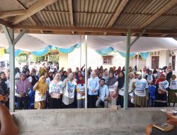 Menyala, Ribuan Anggota Tim Paslon Amanah Dikukuhkan Balon Wabup Ayu Asalasiyah di Kecamatan Buay Bahuga