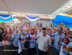 Pasangan Calon Bupati dan Wakil Bupati Way Kanan Nomor Urut 2 Ali Rahman dan Ayu Asalasiyah menggelar Kampanye Terbuka di Empat Titik wilayah Kecamatan Negeri Besar.