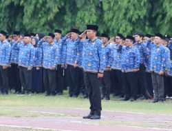 PNS Unit TNI Lampung Ikuti Upacara Dan Ziarah Rombongan Peringati HUT Korpri Ke-53 Tahun 2024