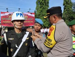 Siap Amankan Natura, Polres Way Kanan Apel Gelar Pasukan Operasi Lilin Krakatau 2024