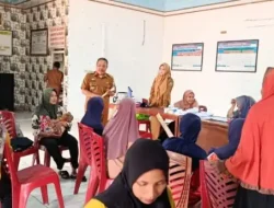 Camat Negeri Agung Tinjau Posyandu Dikampung Tanjung Rejo