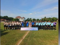 Cegah Potensi Gangguan Keamanan, Polsek Buay Bahuga Pam Turnamen Sepak Bola KST Cup Putra Desa
