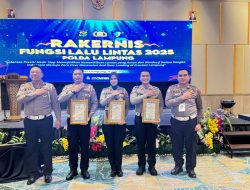 Rakernis Fungsi Lalu Lintas tahun 2025, Satlantas Polres Way Kanan Raih Penghargaan dari Ditlantas Polda Lampung*