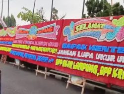 Menteri ATR BPN RI disambut Karangan Bunga Desakan Ukur Ulang HGU SGC