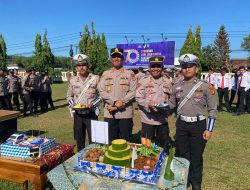 Syukuran Hari Lalu Lintas Bhayangkara ke-70, Kapolres Way Kanan Ajak Anggota Pahami Makna Dharmakerta Marga Raksyaka