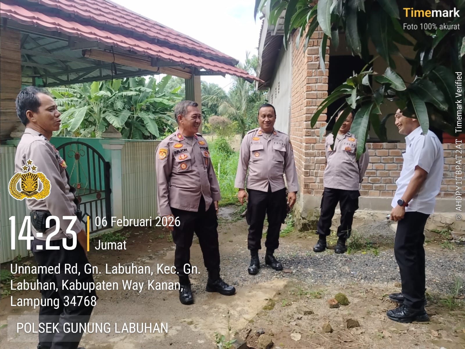 Perkuat Kedisiplinan, PJU Polres Way Kanan Gelar Waskat di Polsek Gunung Labuhan