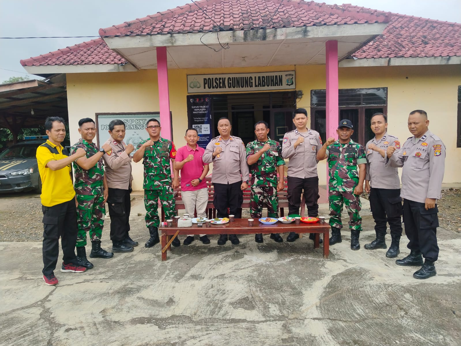 Giat Coffee Morning Eratkan Silaturahmi dan Sinergitas di Mapolsek Gunung Labuhan.