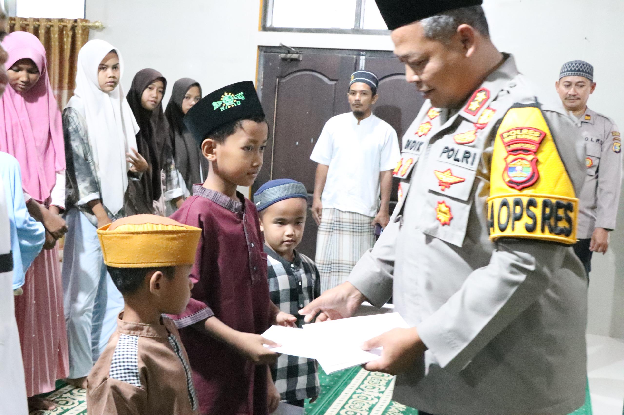 Hiasi Bulan Ramadhan 1447, Kapolres Way Kanan Gelar Bukber dan Santuni Anak Yatim Piatu