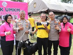 Sambut Hari Bhayangkara ke-80, Polres Way Kanan Gelar Olahraga Bersama dan Dukung Ketahanan Pangan