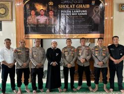 Polres Way Kanan Gelar Salat Gaib Doakan 3 Polisi Gugur Dalam Tugas di Katingan Kalimantan Tengah