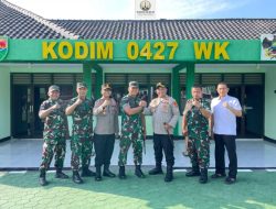 Dandim 0427/ Way kanan terima Silaturahmi Kapolres Way kanan Teguhkan Soliditas TNI- POLRI