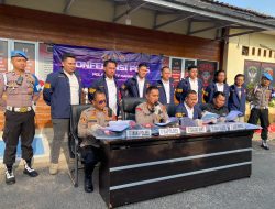 Konferensi Pers Polres Way Kanan Ungkap Kasus Tindak Pidana Curas Ranmor di 5 TKP dan Penyalahgunaan BBM yang Disubsidi Pemerintah
