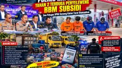 Bravo Polres Way Kanan Tahan 2 Terduga Penyeleweng BBM Subsidi, Dua Petugas SPBU Gunung Katun Turut Diamankan