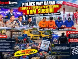 Bravo Polres Way Kanan Tahan 2 Terduga Penyeleweng BBM Subsidi, Dua Petugas SPBU Gunung Katun Turut Diamankan