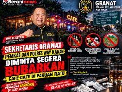 Sekretaris GRANAT Desak Cafe di Pakuan Ratu Dibubarkan: Jangan Ada Ruang bagi Narkoba!